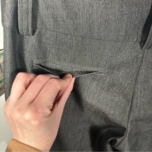 INC International Concepts Dark Grey Black Straight Leg Trouser Pants NWT Size 8 - Picture 7 of 12